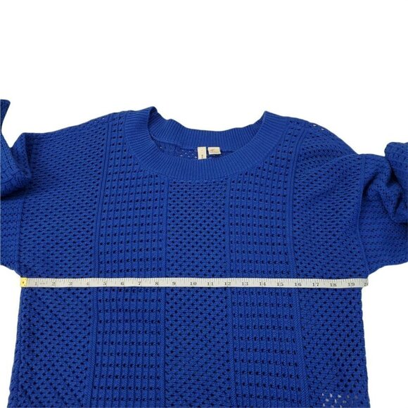 Moth Anthropologie Cobalt Sweater Small Blue Reese Kimono‎ Dolman Sleeve - Picture 10 of 12